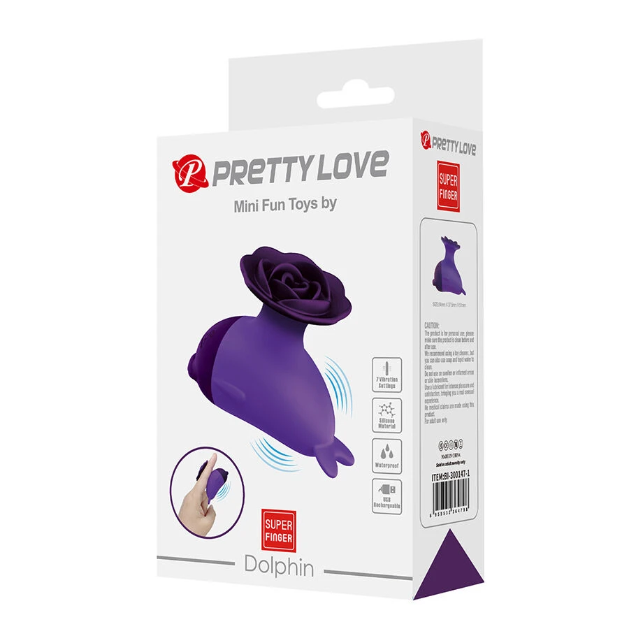 PRETTY LOVE - DOLPHIN MINI VIBRATORE CON CLIP